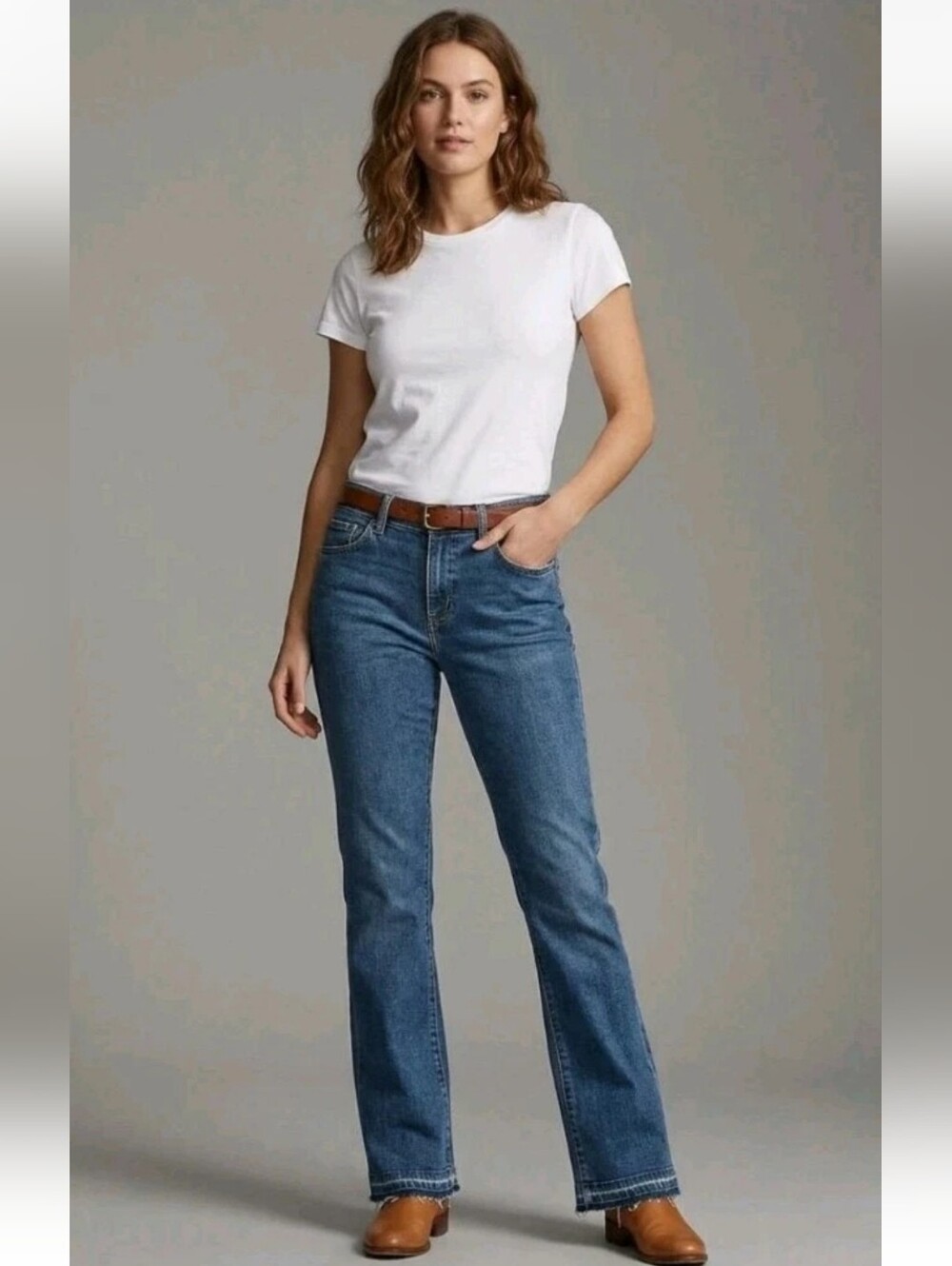 Vintage 90s Lauren Ralph Lauren Jeans Co Classic Bootcut Dark Stretch Mid Rise 2